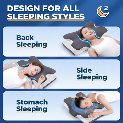 PostureProHub Cooling Memory Neck Pillow